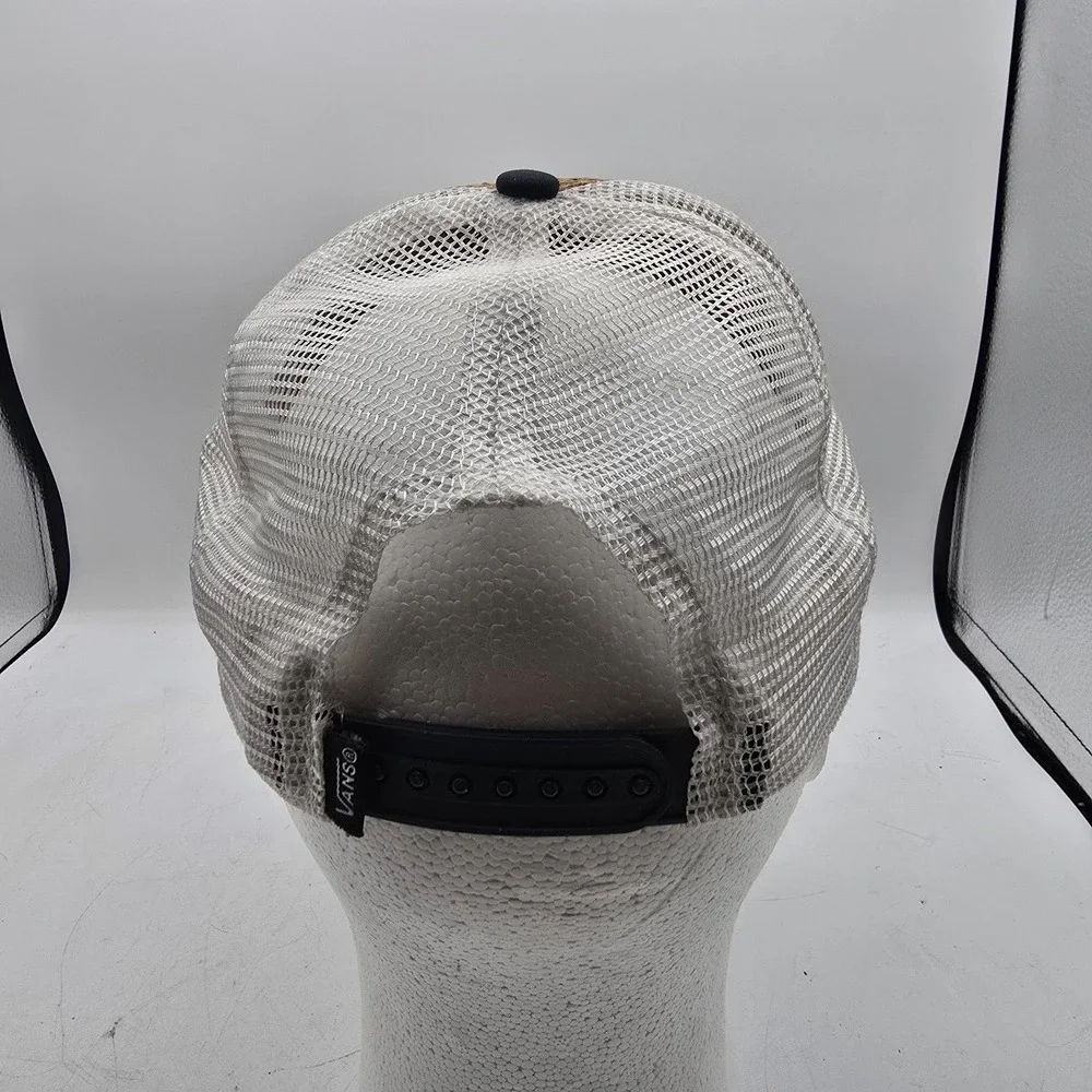 Vans Off The Wall Hat Cap Snapback Cork Trucker Skater Adjustable Black Unisex